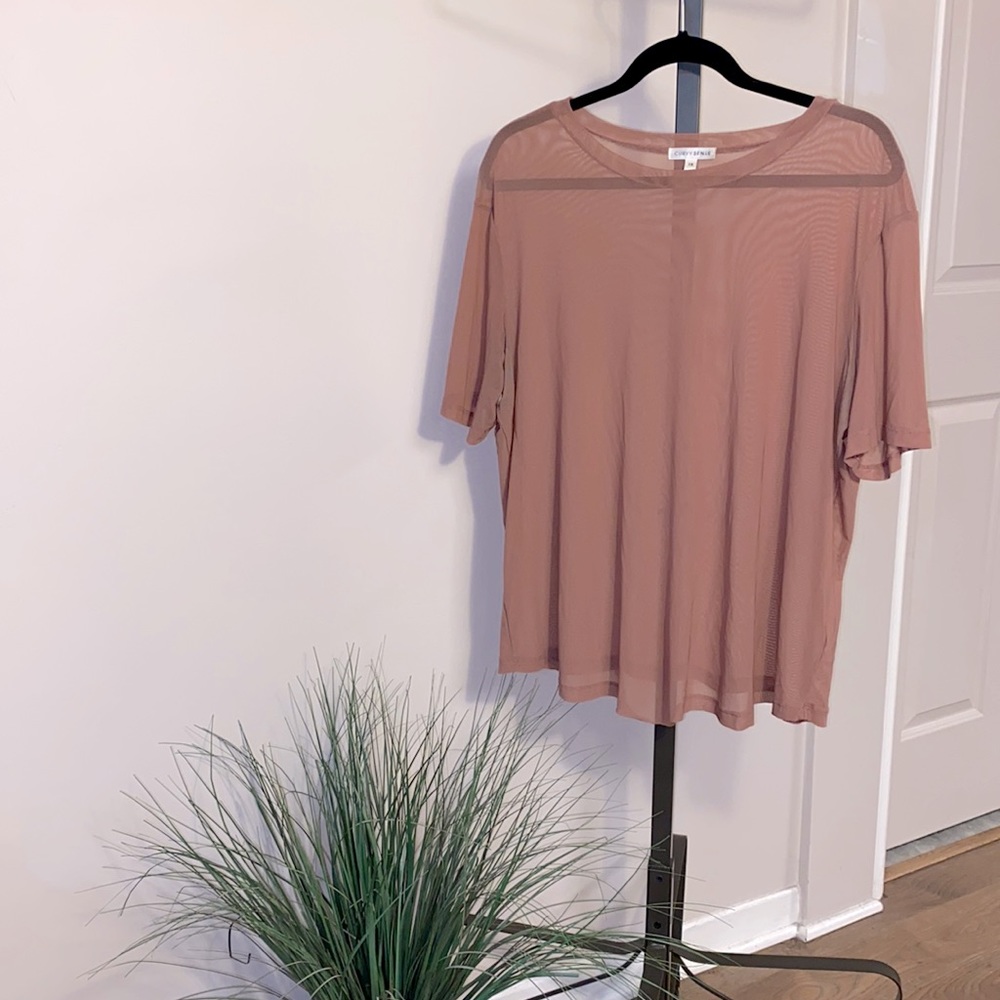 Rosy mesh top